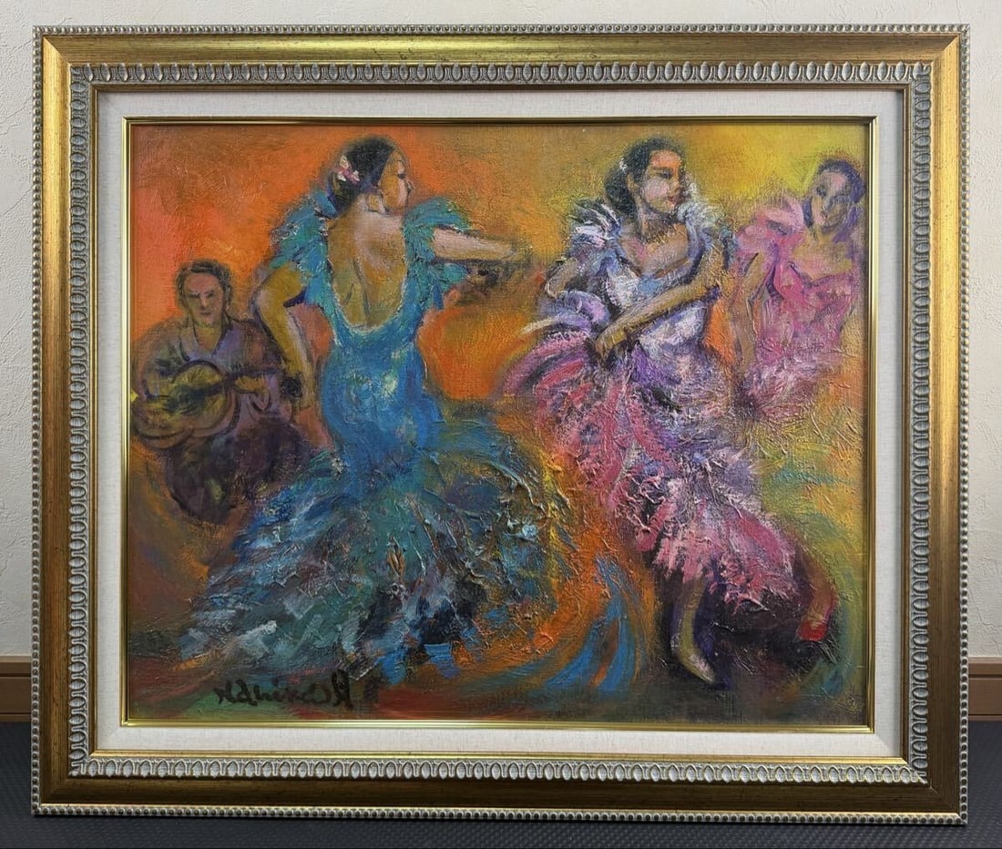 Oil Painting Signed Flamenco F15 Fantasy Tsukigata Nahiko Framed COA: Oil Painting Signed Flamenco F15 Fantasy Tsukigata Nahiko Framed COA Item Specifics: Artist: Nahiko Tsukigata Unit Of Sale: Single Piece Signed By: Nahiko Tsukigata Size: Medium Signed: Yes Material: 