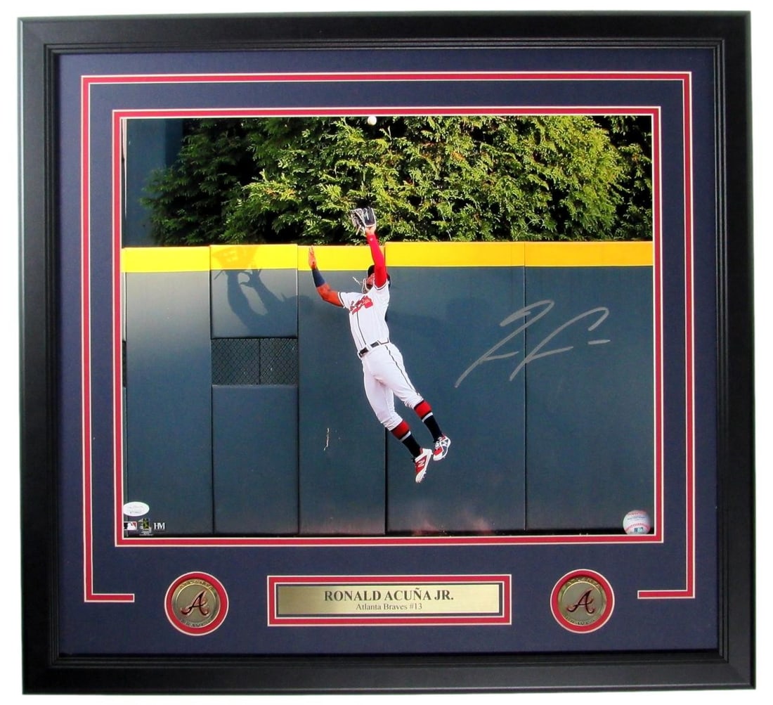Signed 16x20 Photo Framed Autographed Ronald Acuna Jr. Atlanta 156211 (1 of 4)