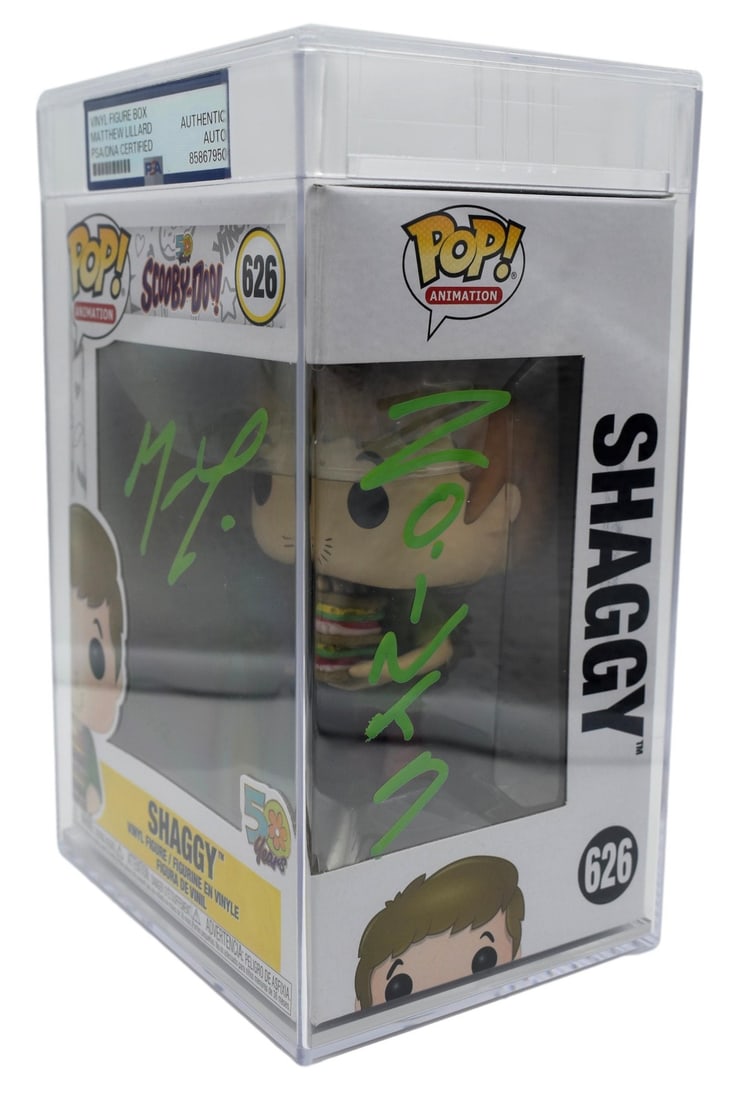 Signed Matthew Lillard Funko Pop Encapsulated Shaggy Scooby #626 PSA/ DNA 212872 (1 of 4)
