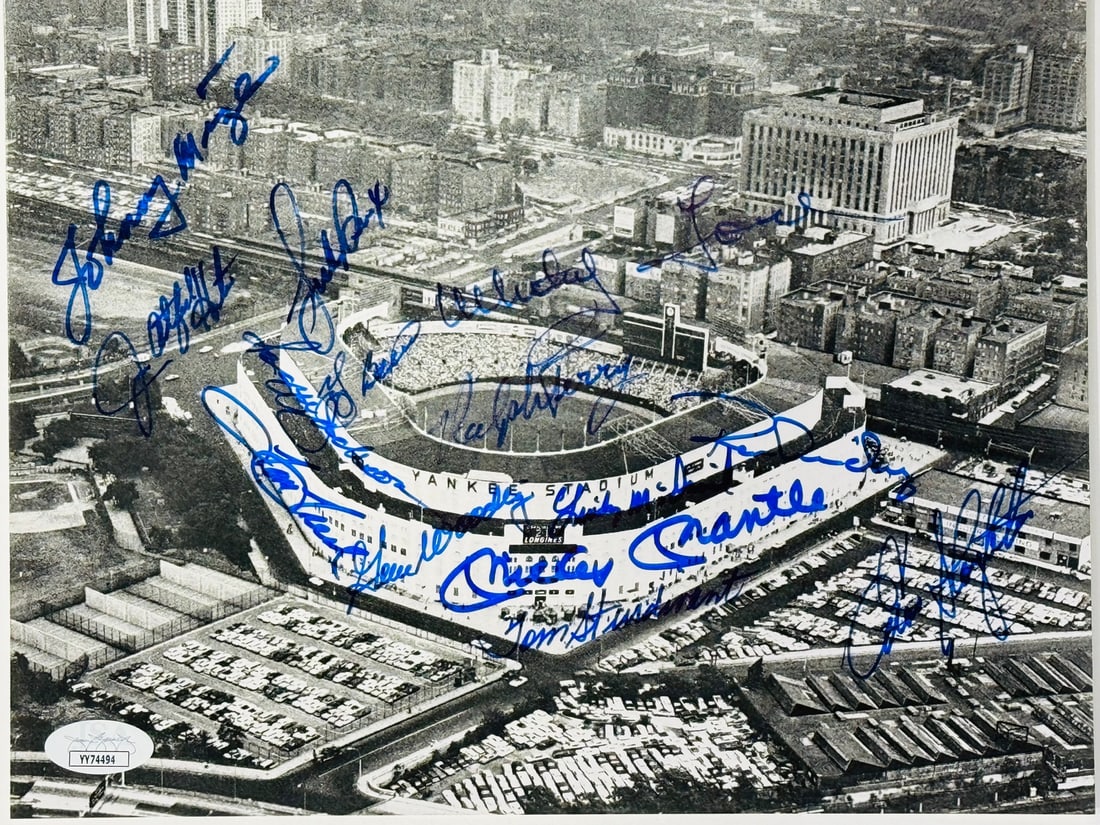 New York Yankee Greats Signed Baseball 8x10 Photo Mantle Berra Jackson Ford (JSA: New York Yankee Greats Signed Baseball 8x10 Photo Mantle Berra Jackson Ford (JSA Item Specifics: Brand: James Spence Authentication (JSA) New York Yankee Greats Signed Baseball 8x10 Photo).Signed in b