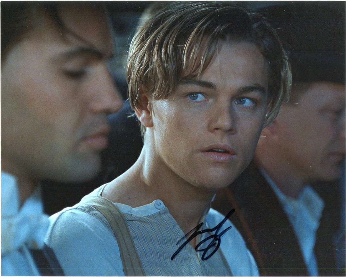 Leonardo DiCaprio Autographed 8x10 Celebrity Photo: Leonardo DiCaprio Autographed 8x10 Celebrity Photo Signed across the front of the photo in black sharpie, this 8x10 celebrity photo features the iconic actor Leonardo DiCaprio. The photo is a notable 