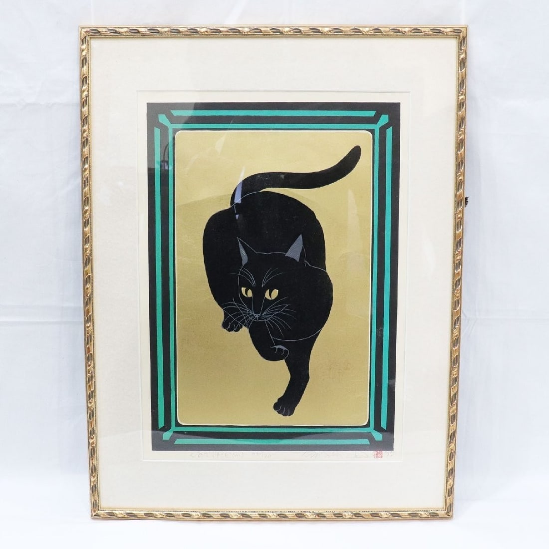 Tadashige Nishida Cat Action Woodblock 1995 Signed ED 36/ 120 Framed Japan Auth: Tadashige Nishida Cat Action Woodblock 1995 Signed ED 36/ 120 Framed Japan Auth Item Specifics: Artist: Tadashige Nishida Unit Of Sale: Each Signed By: Tadashige Nishida Size: W33cm x H46.5cm Item