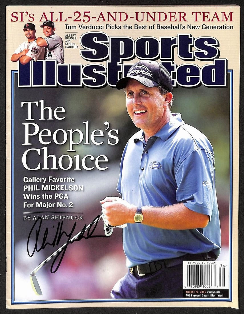 2005 Sports Illustrated Golf Newsstand Signed By Mickelson Phil No Label JSA 212956 (1 of 5)