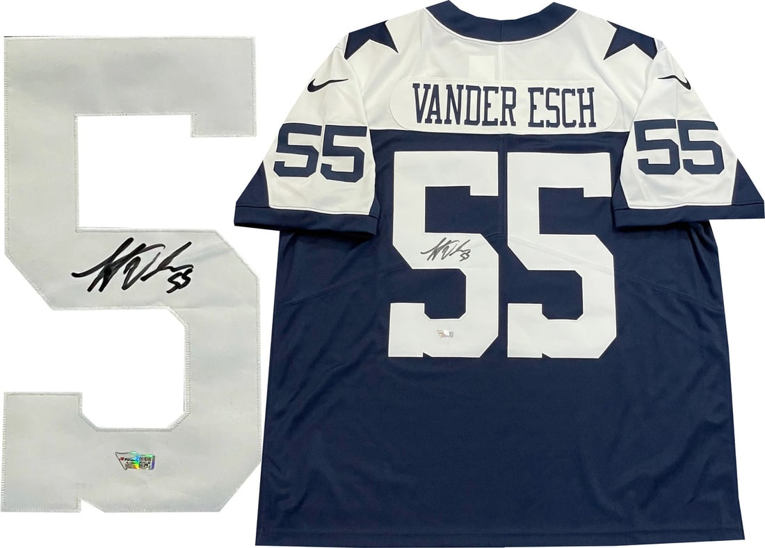 Dallas Cowboys Authentic Jersey Autographed By Leighton Vander Esch: Dallas Cowboys Authentic Jersey Autographed By Leighton Vander Esch Item Specifics: Brand: Fanatics Leighton Vander Esch Autographed Dallas Cowboys Authentic Jersey Signed in Black sharpie across the 