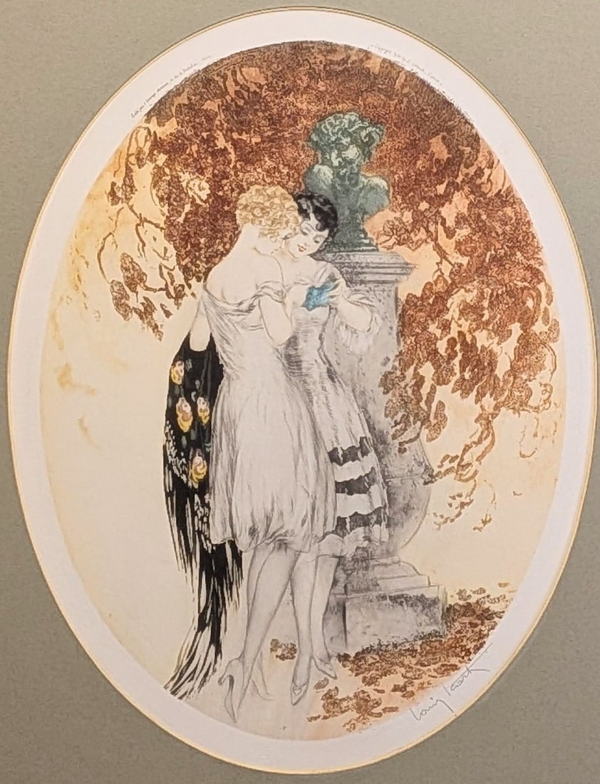 Louis Icart Attention 1928 Etching Hand Colored Signed Art Deco Print: Louis Icart Attention 1928 Etching Hand Colored Signed Art Deco Print Item Specifics: Artist: Louis Icart Unit Of Sale: Single Piece Signed By: Louis Icart Image Orientation: Portrait Signed: Yes Size