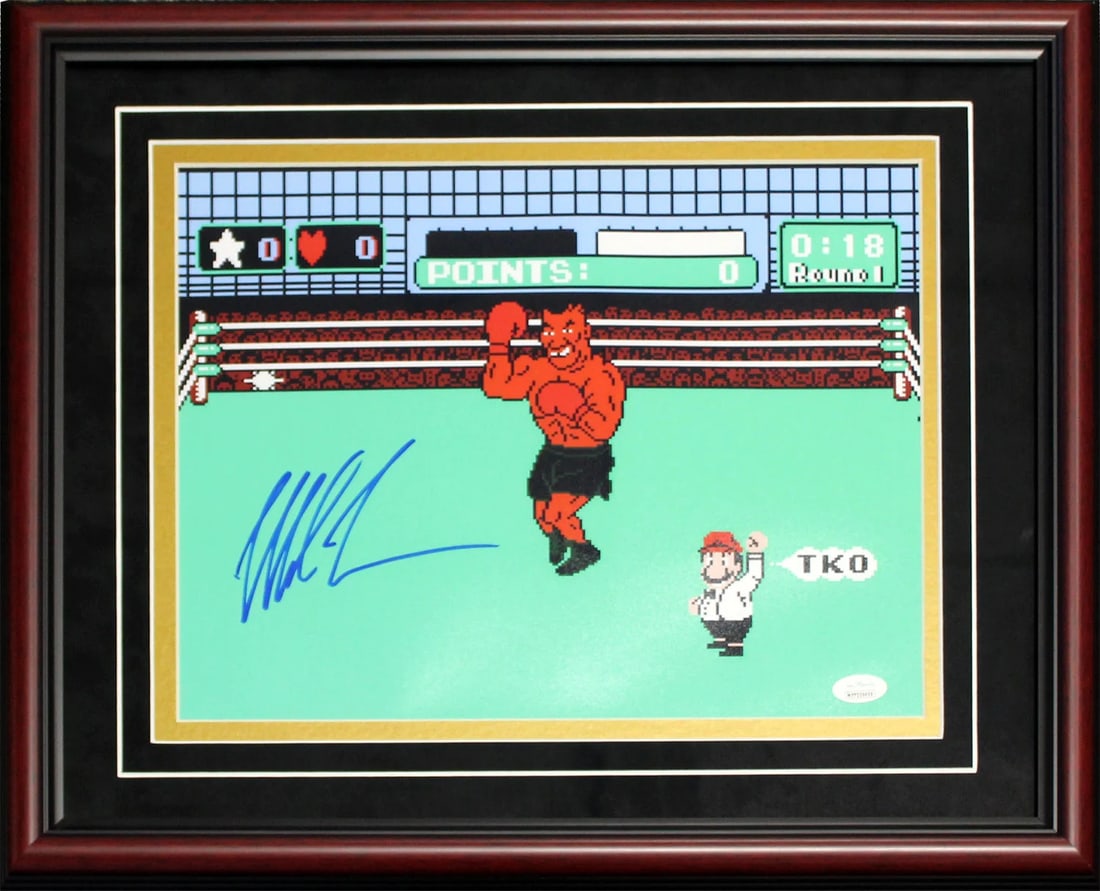 Mike Tyson Autographed Framed 8x10 Photo (Fiterman): Mike Tyson Autographed Framed 8x10 Photo (Fiterman) Item Specifics: Brand: Fiterman Sports Group Mike Tyson Autographed Framed 8x10 Photo.Signed inblue sharpie across the front of the photo Authentici
