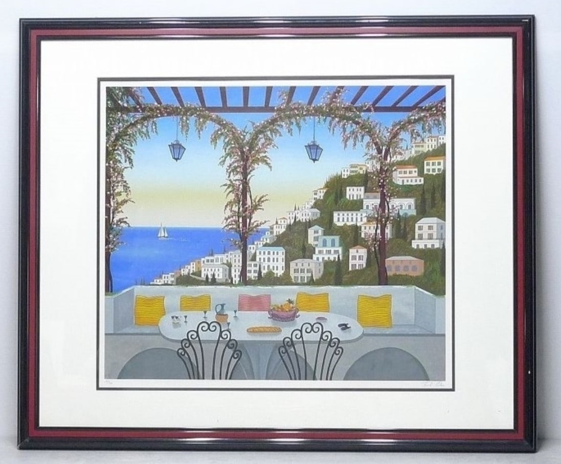 Fanch Ledan (France 1949) - Amalfi Coast Original Serigraph Print Signed Framed: Fanch Ledan (France 1949) - Amalfi Coast Original Serigraph Print Signed Framed Item Specifics: Artist: Fanch Ledan Unit Of Sale: Single Piece Signed By: Fanch Ledan Image Orientation: Landscape Signe