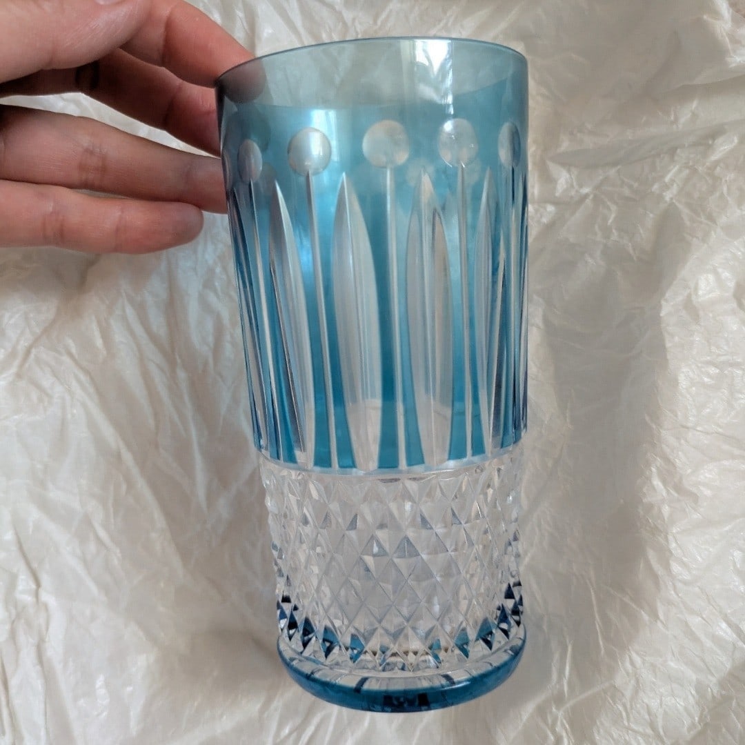 Whiskey Water Goblet Highball Glass Crystal Tumbler Tommy Blue Saint: Whiskey Water Goblet Highball Glass Crystal Tumbler Tommy Blue Saint Item Specifics: Brand: Saint-Louis Occasion: All Occasions Original/Licensed Reproduction: Original Color: Blue Material: Crystal