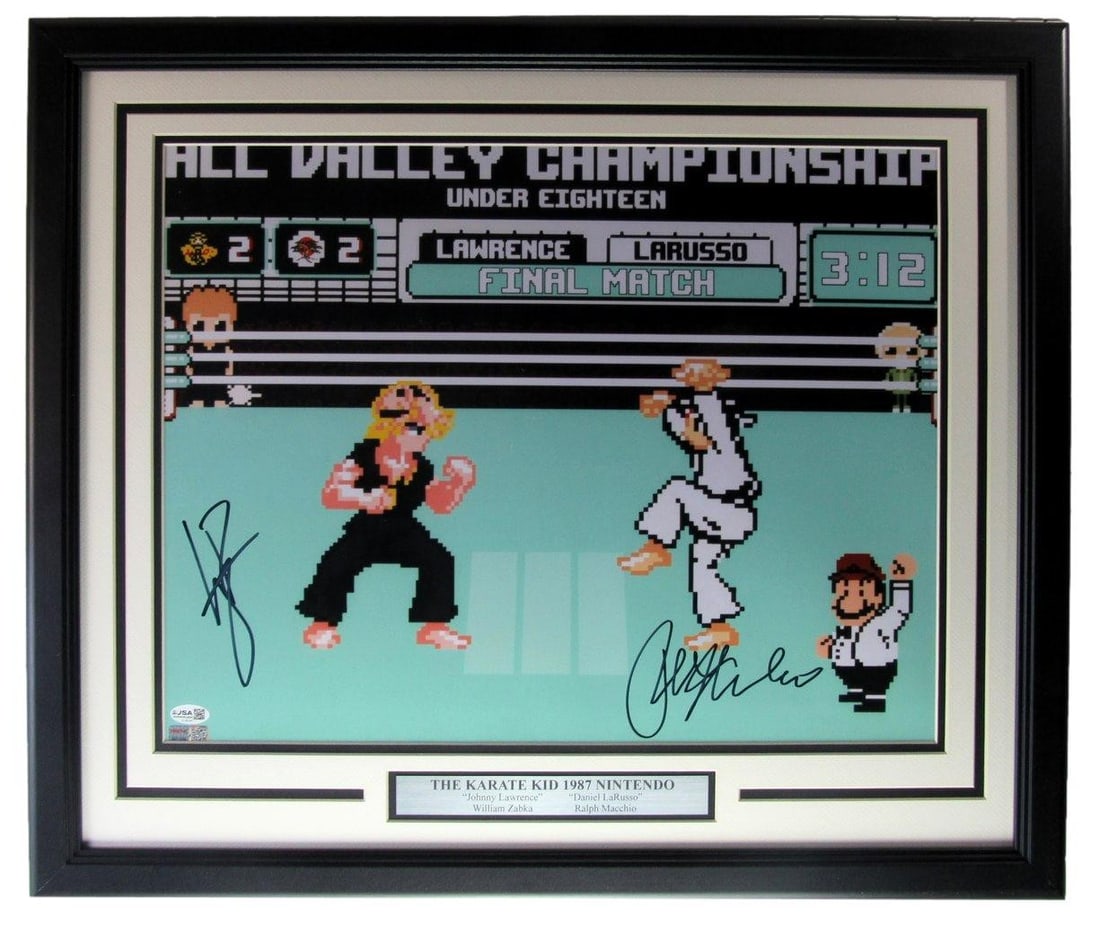 Nintendo William Zabka Signed Photo Framed 16x20 Ralph Macchio Karate Kid (1 of 4)