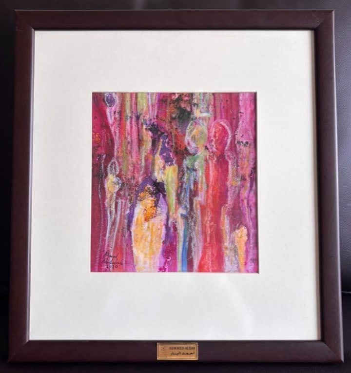 Artwork by Ahmad Albar Gifted by Saudi Arabia Minister: Artwork by Ahmad Albar Gifted by Saudi Arabia Minister Item Specifics: Artist: Ahmad Albar Signed By: Ahmad Albar Signed: Yes Size: Medium Material: Canvas Framing: Framed Region Of Origin: Saudi Arab
