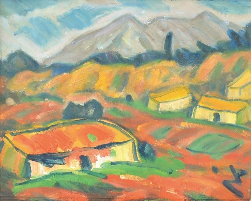 Satomi Ibiza Fauvist Art Framed Japanese Oil Painting Landscape Katsuzo: Satomi Ibiza Fauvist Art Framed Japanese Oil Painting Landscape Katsuzo Item Specifics: Artist: Katsuzo Satomi Subject: Ibiza Landscape Material: Oil Painting Style: Japanese Year Of Production: 2010 