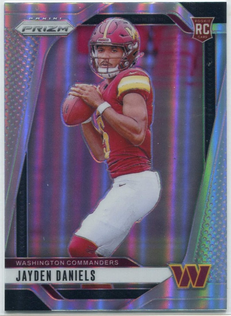 Jayden Daniels 2024 Panini Prizm Silver Prizm RC #347 (1 of 2)