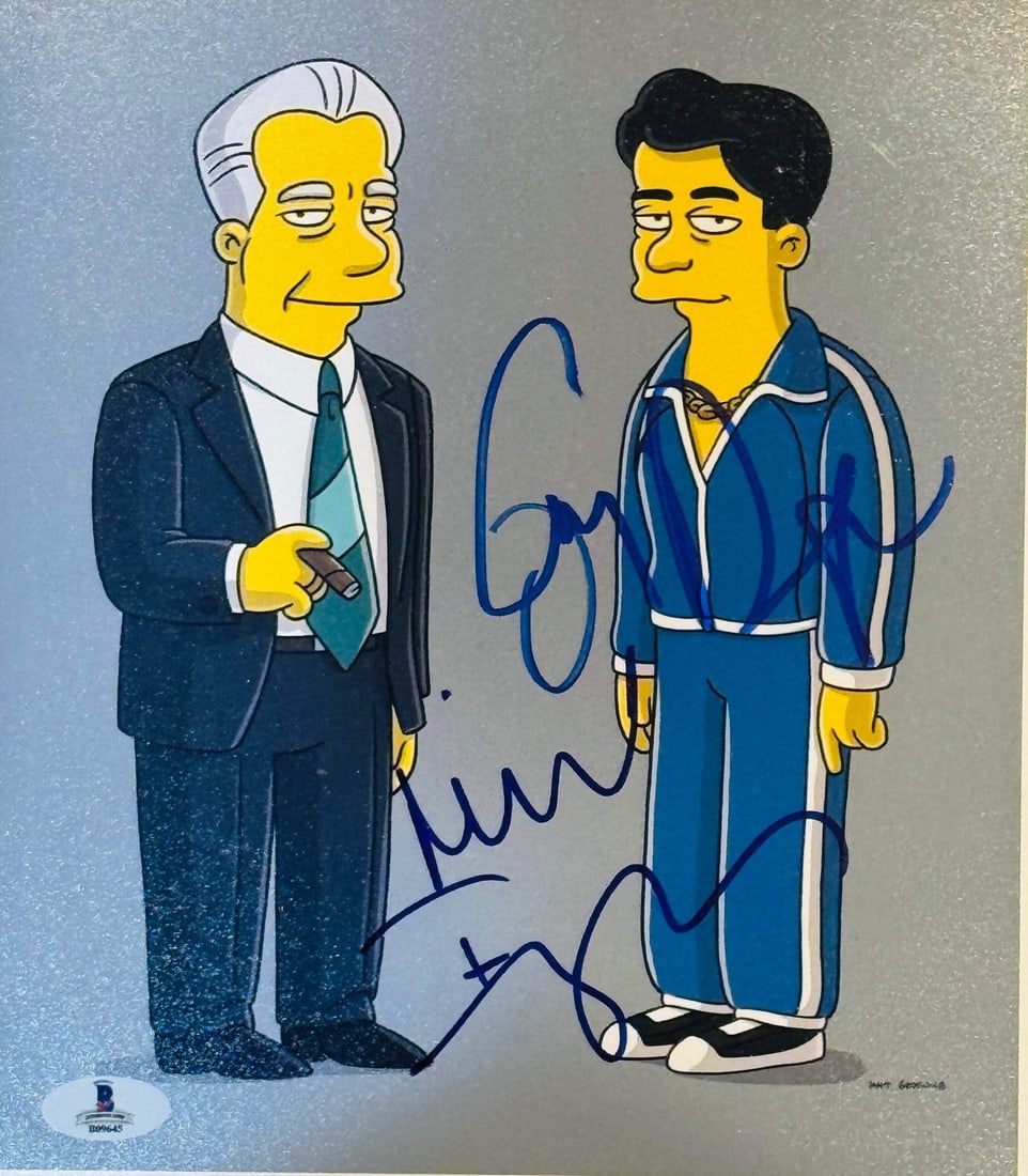 Joe Pantoliano Becke Michael Imperioli Signed Photo Celebrity 8x10 The Simpsons (1 of 1)