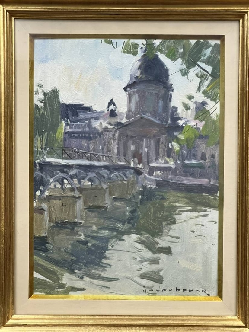 Paul Jean Anderbouhr Pont des Arts Paris Original Oil Painting Cityscape F4: Paul Jean Anderbouhr Pont des Arts Paris Original Oil Painting Cityscape F4 Item Specifics: Artist: Paul Jean Anderbouhr Unit Of Sale: Single Piece Signed By: Paul Jean Anderbouhr Signed: Yes Size: Me