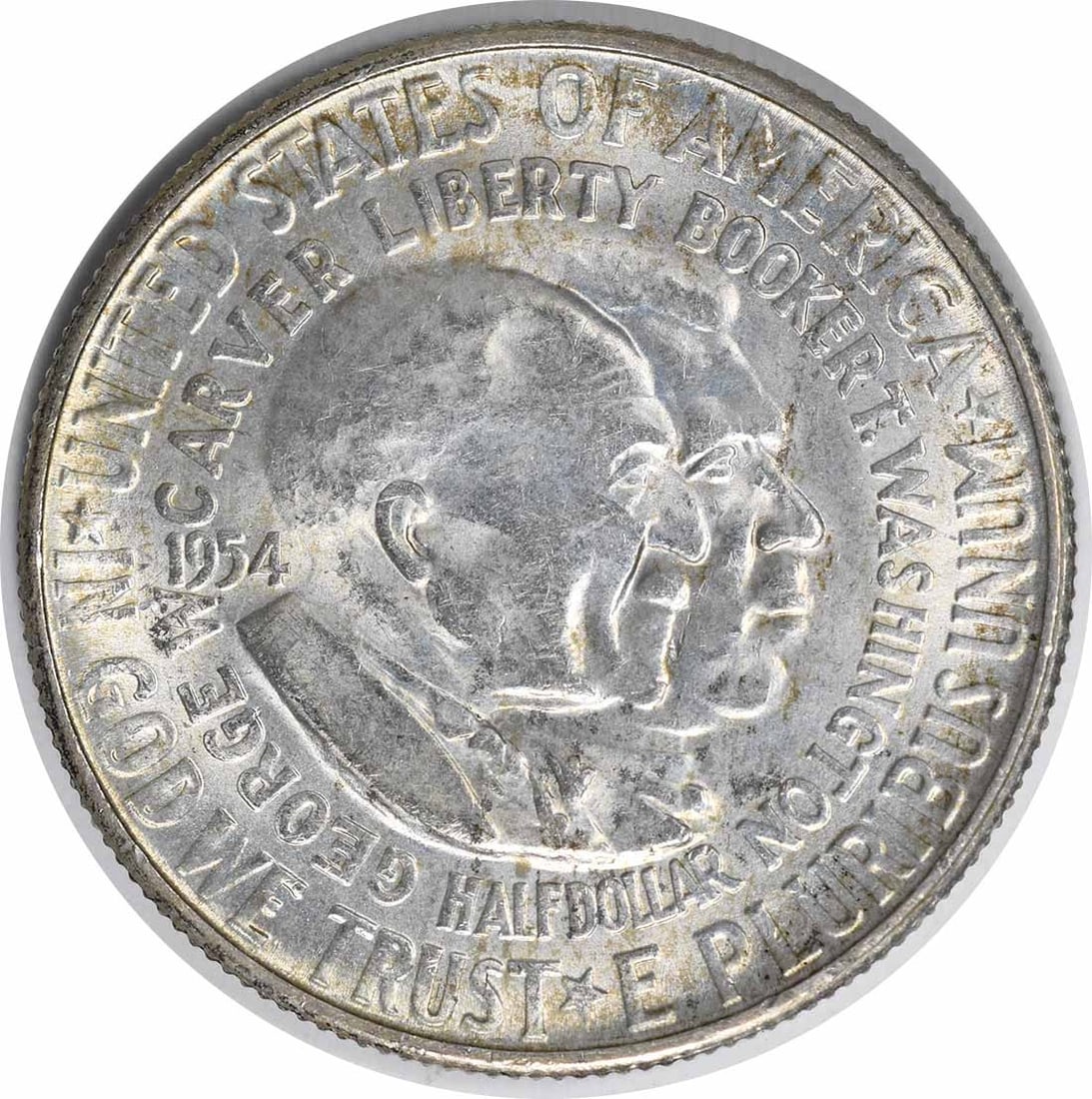Set 1954 Choice W Carver PDS BU Uncertified: Set 1954 Choice W Carver PDS BU Uncertified 1954 Choice W Carver PDS BU Uncertified - A Rare Silver Half Dollar from 1954, Featuring Uncirculated Condition and a Notable Design. This Uncertified Circu