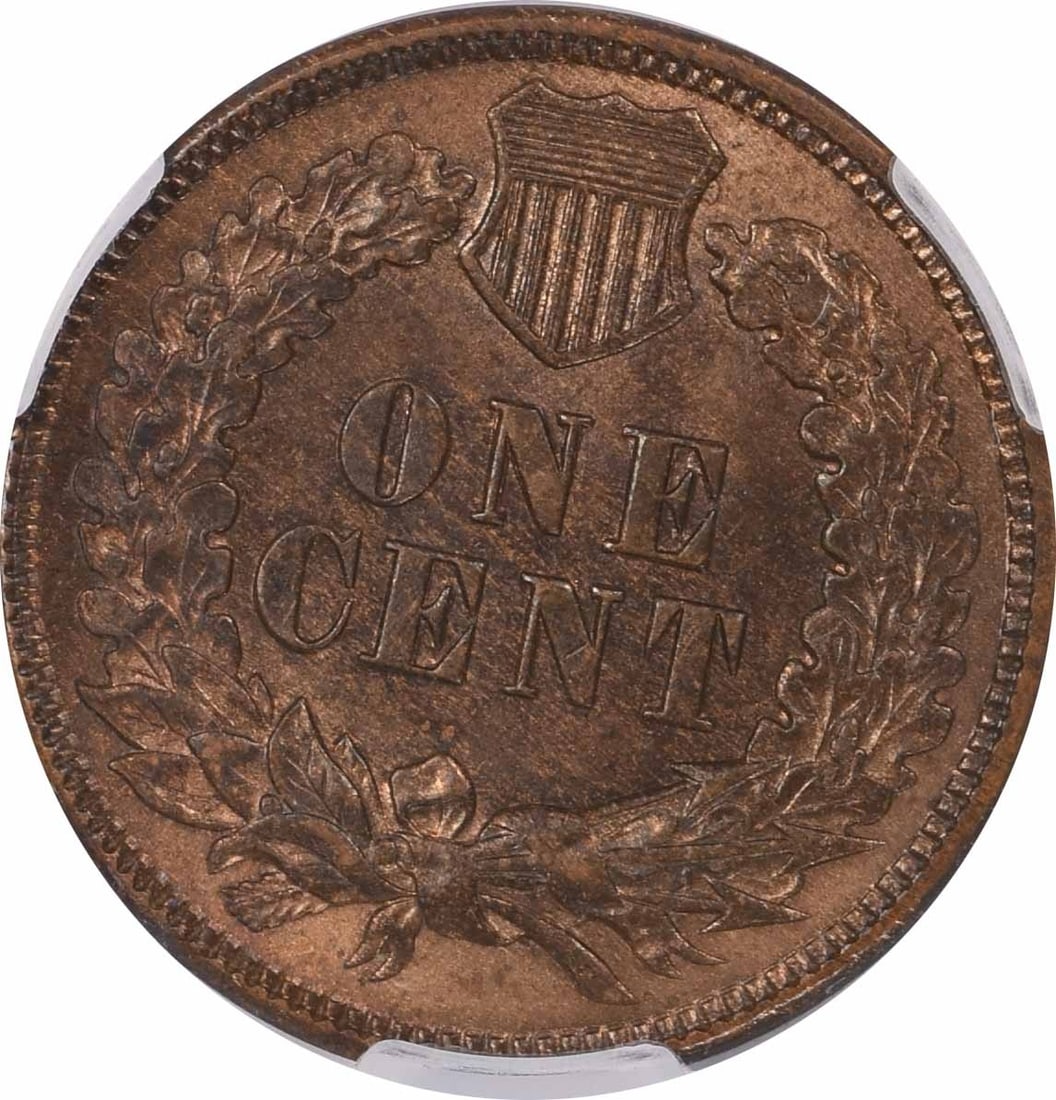 INDIAN CENT MS63RB CACG - 3