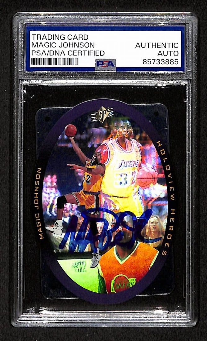 1996-97 Upper Deck SPX Magic Johnson Signed/ Autographed Card H5 PSA/ DNA BA204459: 1996-97 Upper Deck SPX Magic Johnson Signed/ Autographed Card H5 PSA/ DNA BA204459 Item Specifics: Original/Reprint: Original Product: Card Product Disclaimer: Not affiliated with any team or league. 