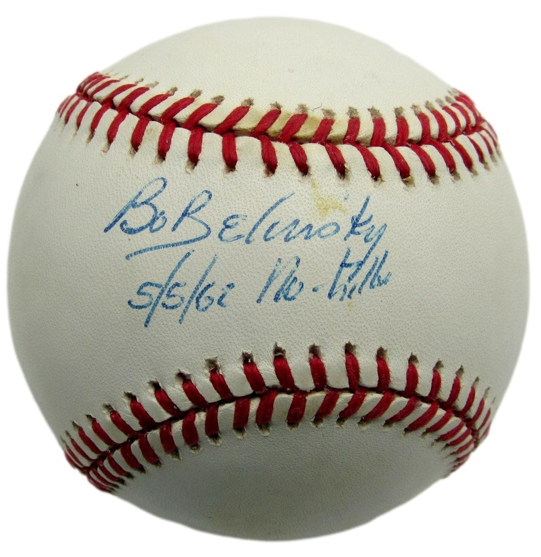 Bo Belinsky Autographed/ Inscribed OAL Baseball Los Angeles Angels No-Hitter JSA: Bo Belinsky Autographed/ Inscribed OAL Baseball Los Angeles Angels No-Hitter JSA Item Specifics: Autograph Authentication: JSA League: MLB Original/Reprint: Original Product: Ball Team: Los Angeles An