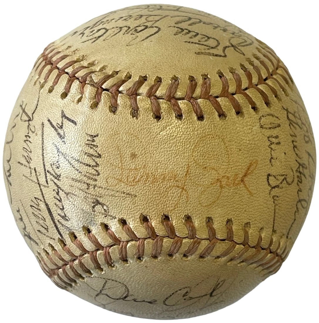 1976 Philadelphia Phillies Team Signed Baseball (JSA): 1976 Philadelphia Phillies Team Signed Baseball (JSA) Signed by 30 members of the 1996 Philadelphia Phillies, this Official National League Charles Feeney baseball is a unique piece of baseball histor