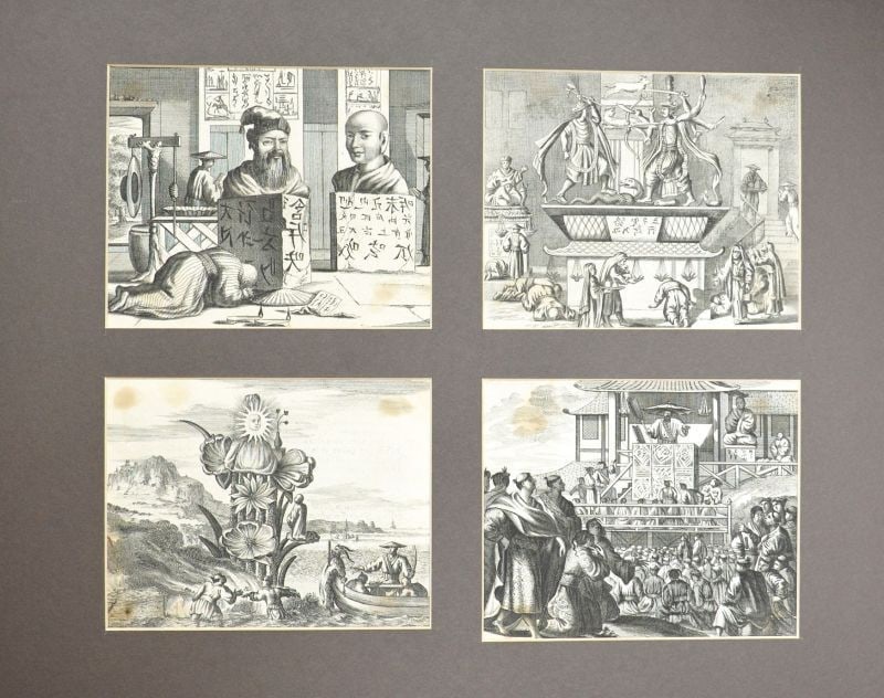 50 Rare Montanus Atlas Japannensis Copperplate Engravings 17th Century Japan (1 of 2)