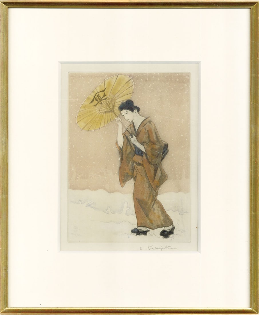 Youth Etching Signed Third Oume San Tsuguharu Leonard Foujita 1926: Youth Etching Signed Third Oume San Tsuguharu Leonard Foujita 1926 Item Specifics: Artist: Tsuguharu Leonard Foujita Subject: Oume-san / Figures Material: Copperplate Etching on Paper Style: Japanese 