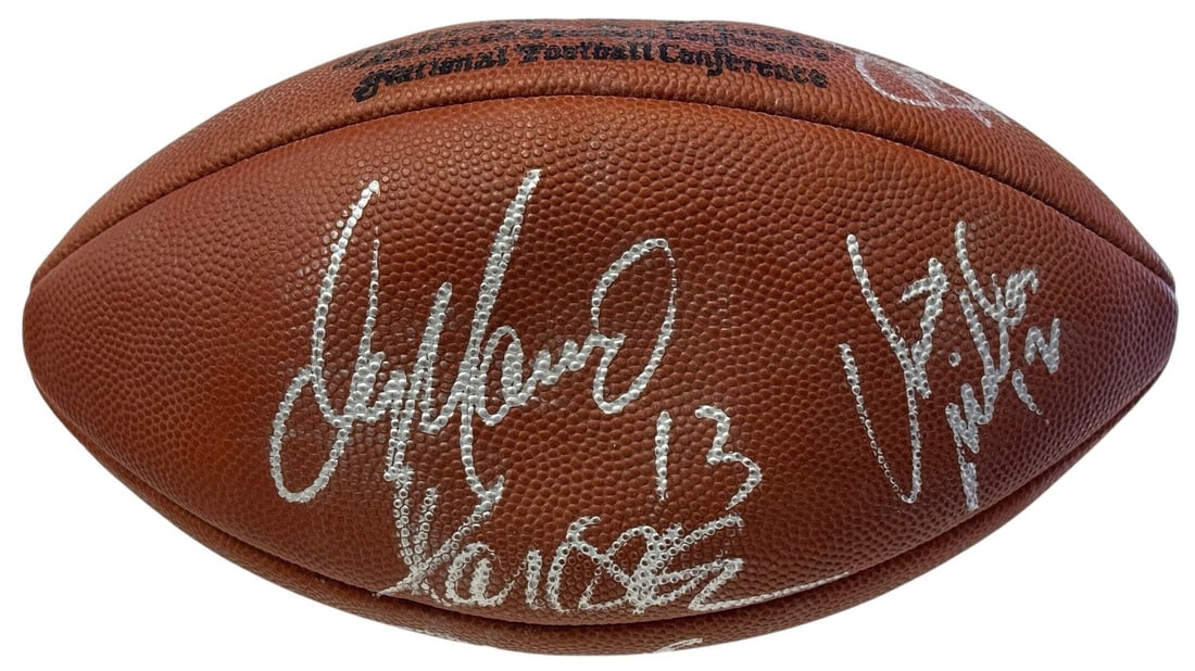 NFL Greats Autographed Official Wilson Football (JSA): NFL Greats Autographed Official Wilson Football (JSA) Item Specifics: Brand: James Spence Authentication (JSA) NFL Greats Autographed Official Wilson Football Signed in silver paint pen on three panel