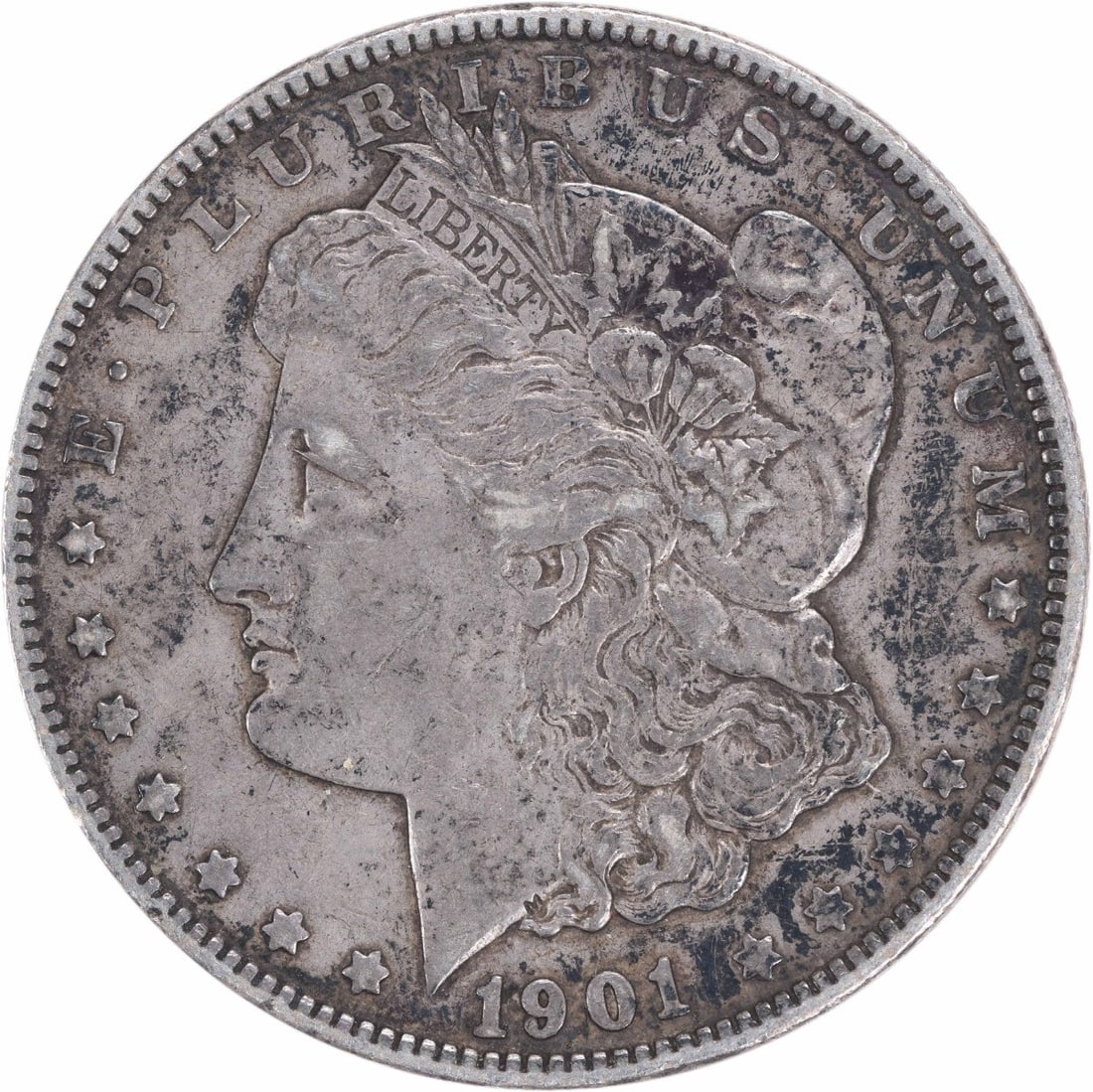 Uncertified EF 1901 Morgan Silver Dollar (1 of 2)