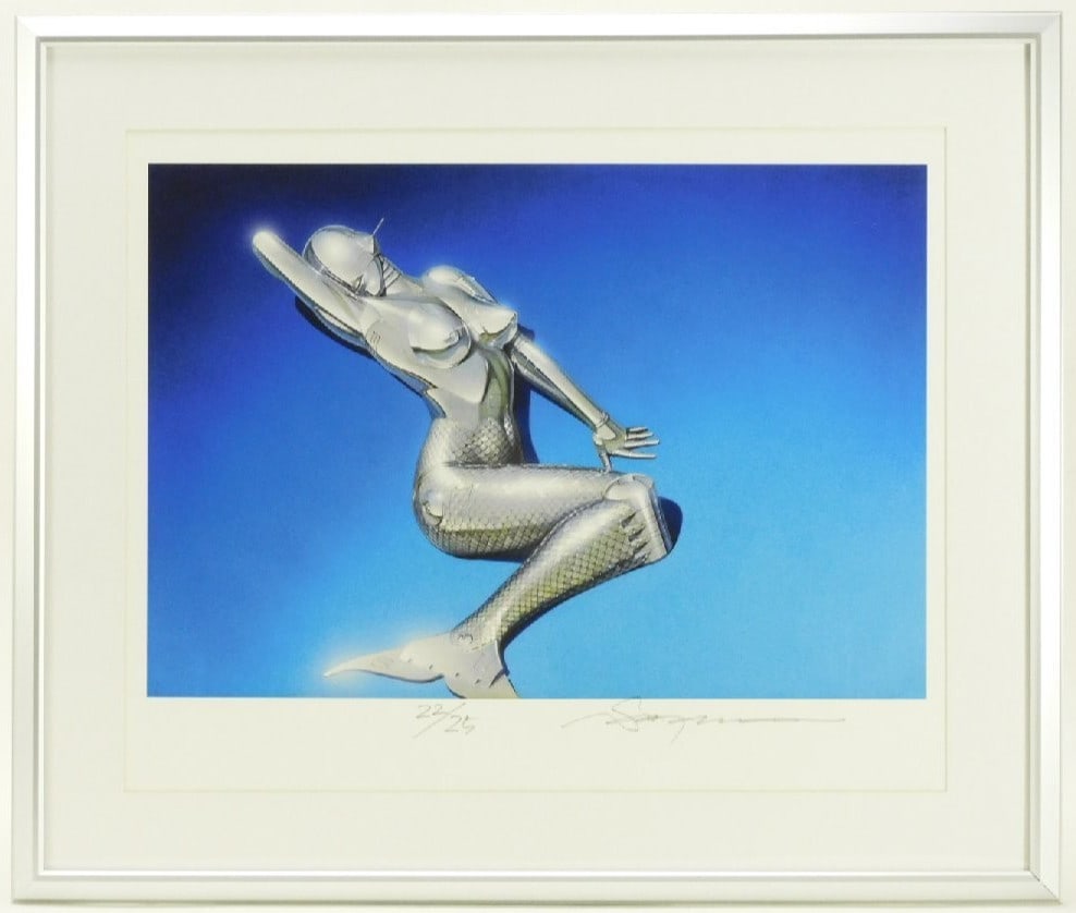 Sexy Robot Mermaid Signed Untitled Giclee Framed ED25: Sexy Robot Mermaid Signed Untitled Giclee Framed ED25 Item Specifics: Unit Of Sale: Single Piece Artist: Hajime Sorayama Signed By: Hajime Sorayama Image Orientation: Landscape Size: Medium Signed: Ye