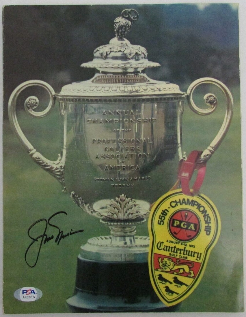 Jack Nicklaus Autographed Major Win 1973 PGA Championship Program PSA/ DNA 170509 (1 of 4)
