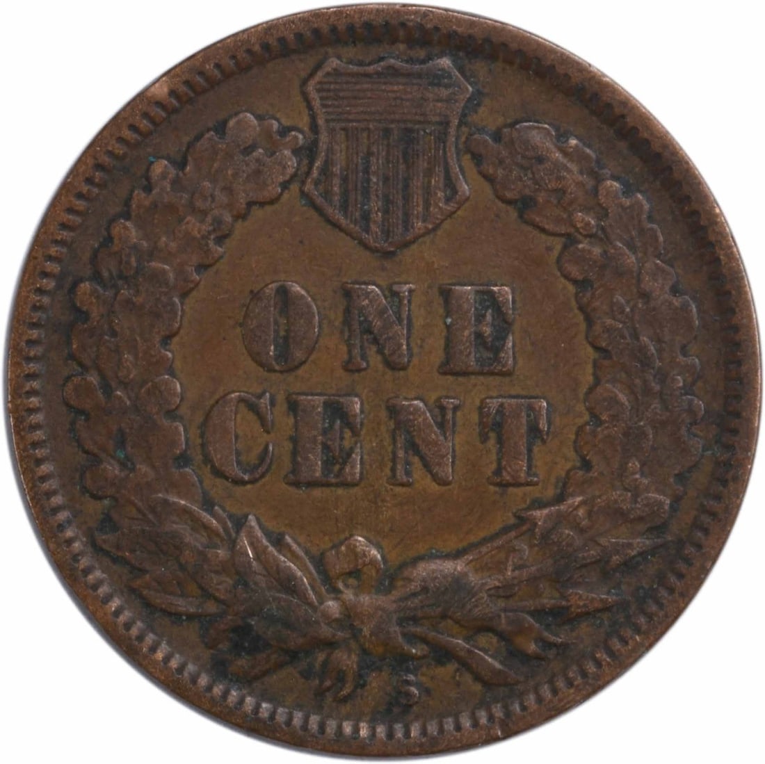 Uncertified 1908-S Indian Cent VF - 2