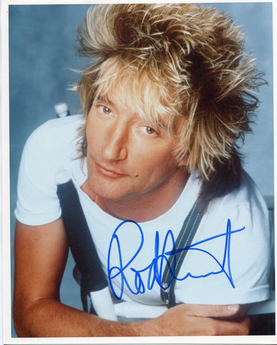 8x10 Photo Autographed by Rod Stewart: 8x10 Photo Autographed by Rod Stewart Item Specifics: Rod Stewart Autographed 8x10 Photo Photo is signed in blue sharpie Item is authenticated by Rich Altman's and will be accompanied with a COA from 
