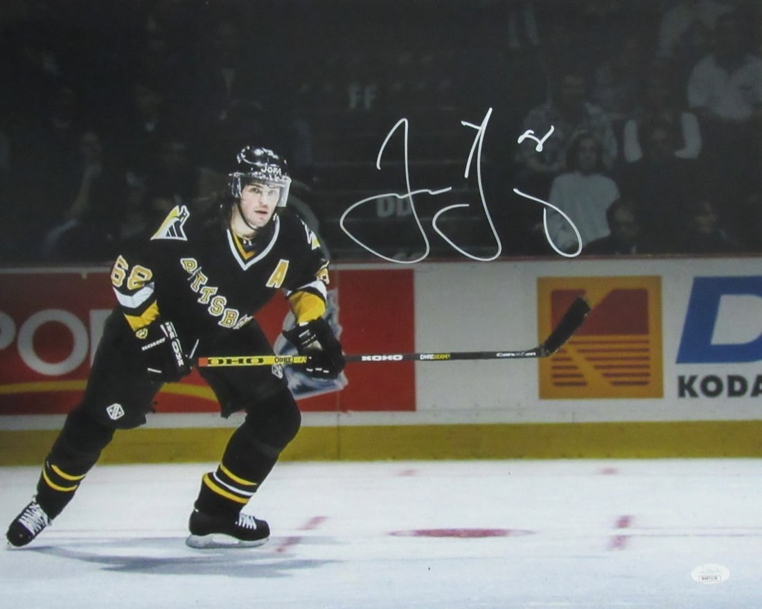 Jagr Autographed 16x20 Photo JSA Penguins Pittsburgh: Jagr Autographed 16x20 Photo JSA Penguins Pittsburgh Item Specifics: Sport: Hockey Product: Photo Original/Reprint: Original Team: Pittsburgh Penguins Autograph Authentication: JSA League: NHL Product