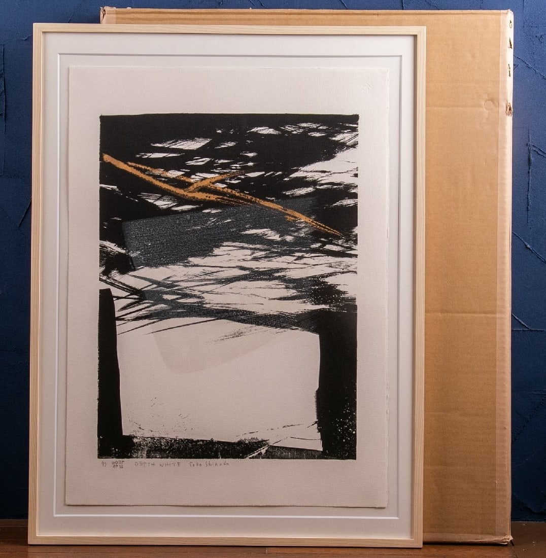 Toko Shinoda Depth White 1997 Signed Hand-Colored Lithograph AP 1/ 3 Framed: Toko Shinoda Depth White 1997 Signed Hand-Colored Lithograph AP 1/ 3 Framed Item Specifics: Artist: Toko Shinoda Unit Of Sale: Single Piece Signed By: Toko Shinoda (Xiao Tian Tao Hong 1913-2021) Image