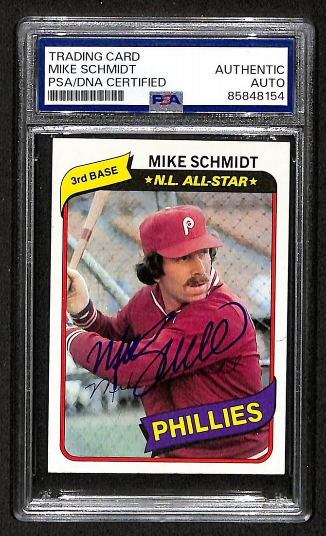 Topps Card Signed Autographed PSA HOF Phillies 1980 Mike Schmidt #270: Topps Card Signed Autographed PSA HOF Phillies 1980 Mike Schmidt #270 Item Specifics: Original/Reprint: Original Product: Photo Sport: Baseball Product Disclaimer: Not affiliated with any team or