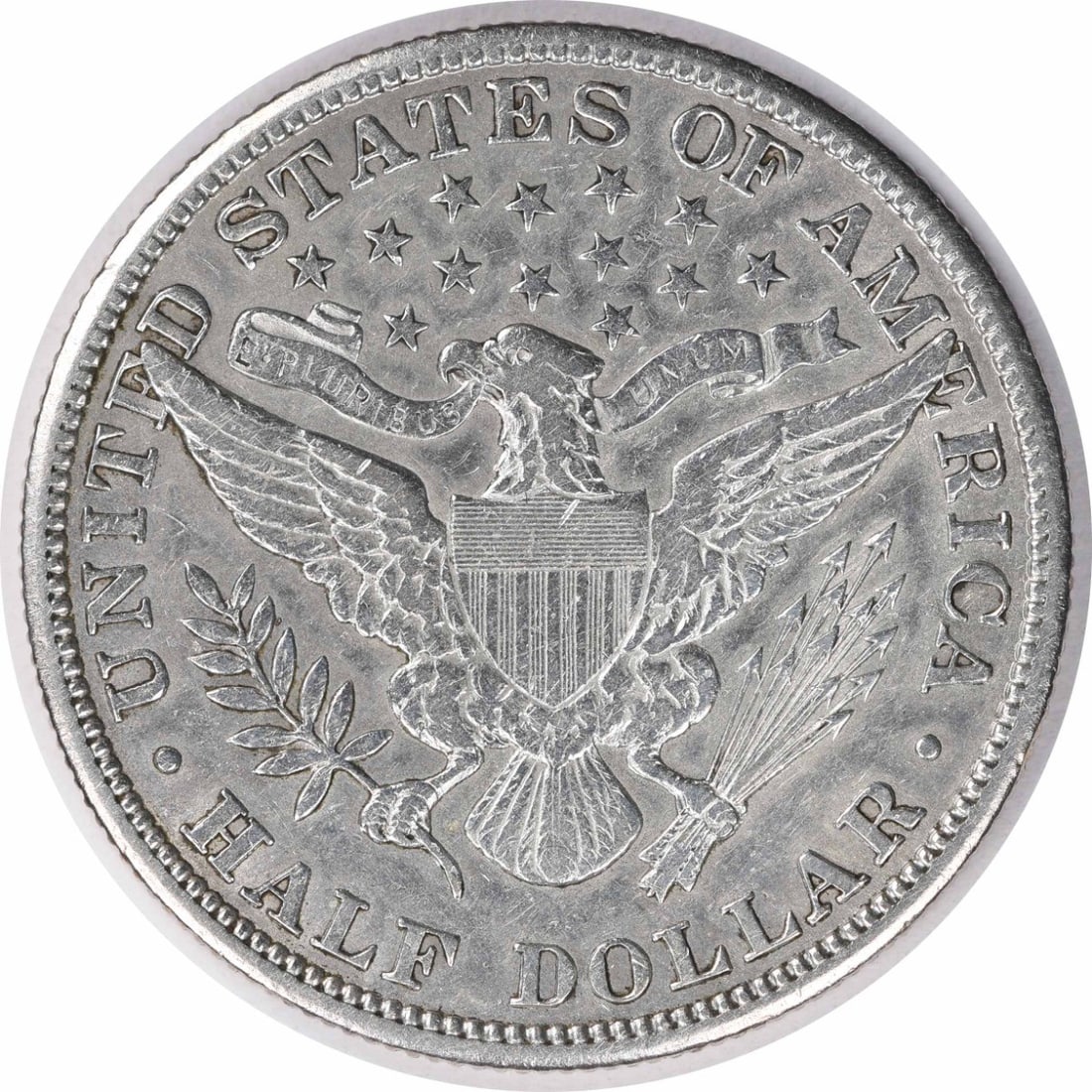 Uncertified Silver Dollar Half 1908 Barber EF - 2