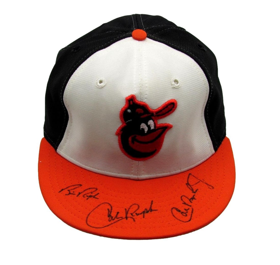 Cal Ripken Jr., Cal Ripken, Bill Ripken Multi-signed Baseball Hat PSA/ DNA 190220 (1 of 6)