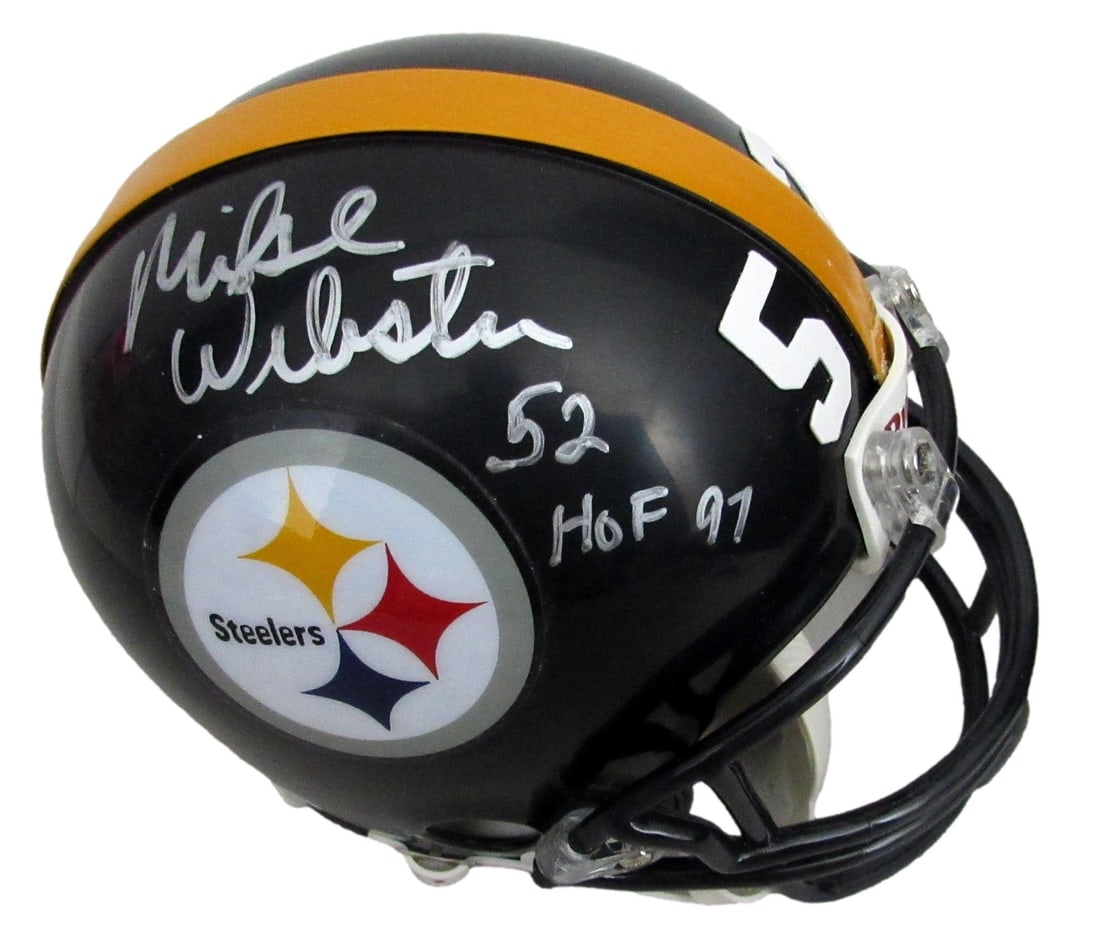 Signed HOF Helmet Mini Football Steelers PSA Inscribed DNA 213353 (1 of 5)