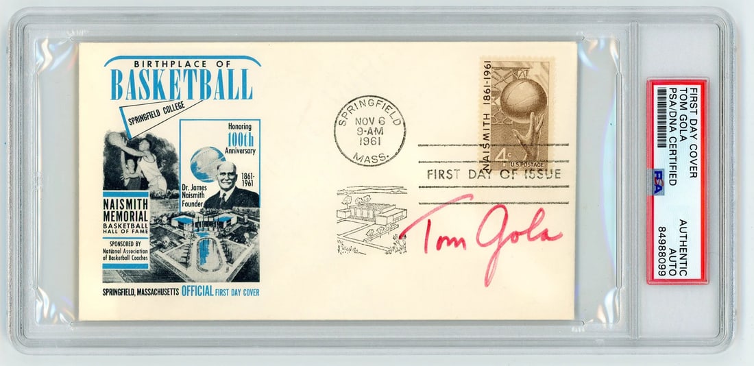 Tom Gola First Day Cover Autographed PSA/ DNA (1 of 1)