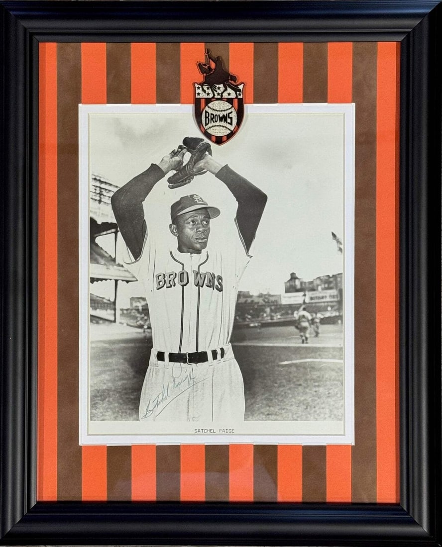 8x10 Autographed Satchel Paige Framed Baseball Photo Browns: 8x10 Autographed Satchel Paige Framed Baseball Photo Browns Item Specifics: Brand: James Spence Authentication (JSA) Satchel Paige Autographed Browns 8x10 Baseball Framed Photo Signed in blue pen acro