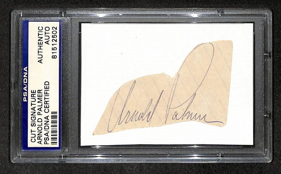 Signed Autographed Cut Golf HOF Arnold Palmer DNA 210741 (1 of 2)