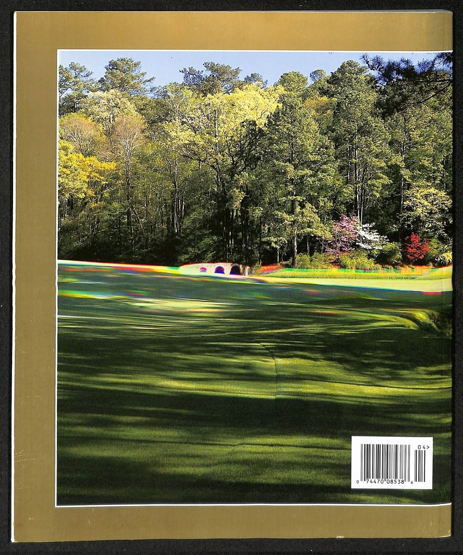 Signed 2004 Masters Program Journal PSA Autographed Arnold Palmer - 3