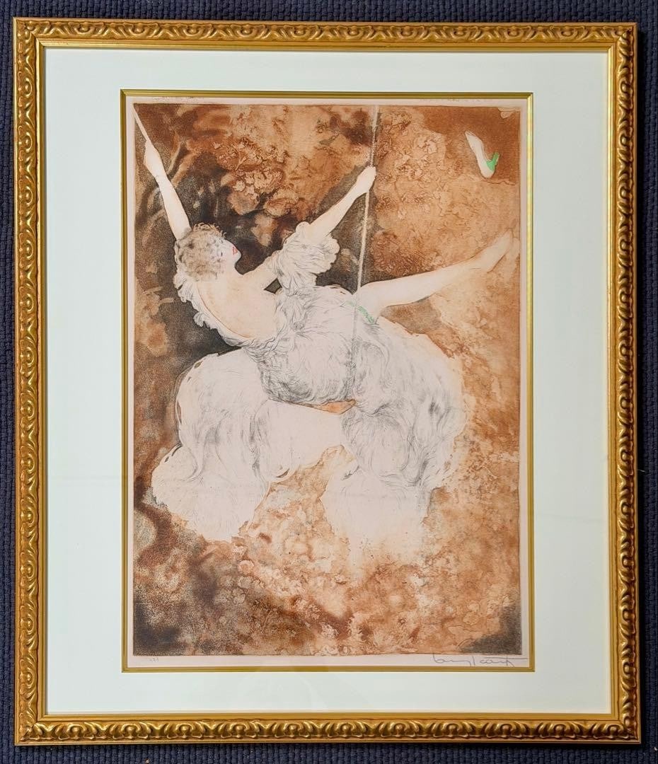 Louis Icart The Swing 1928 Etching Aquatint Hand Signed Numbered Framed: Louis Icart The Swing 1928 Etching Aquatint Hand Signed Numbered Framed Item Specifics: Unit Of Sale: Single Piece Artist: Louis Icart Signed By: Louis Icart Image Orientation: Portrait Size: Medium S