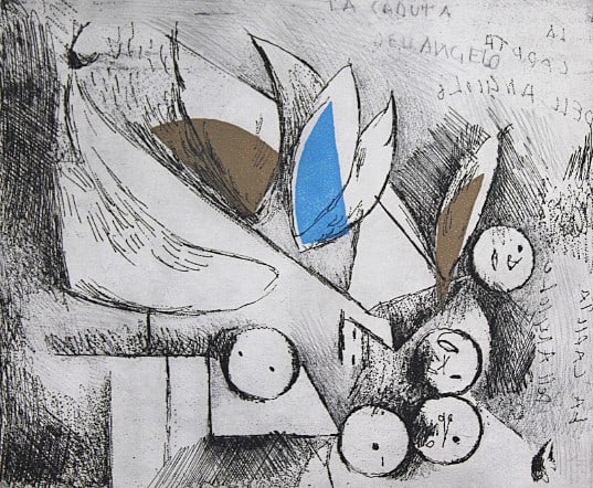 Stravinsky Etching Signed La Caduta Angelo 73/ 75 1972 (1 of 6)