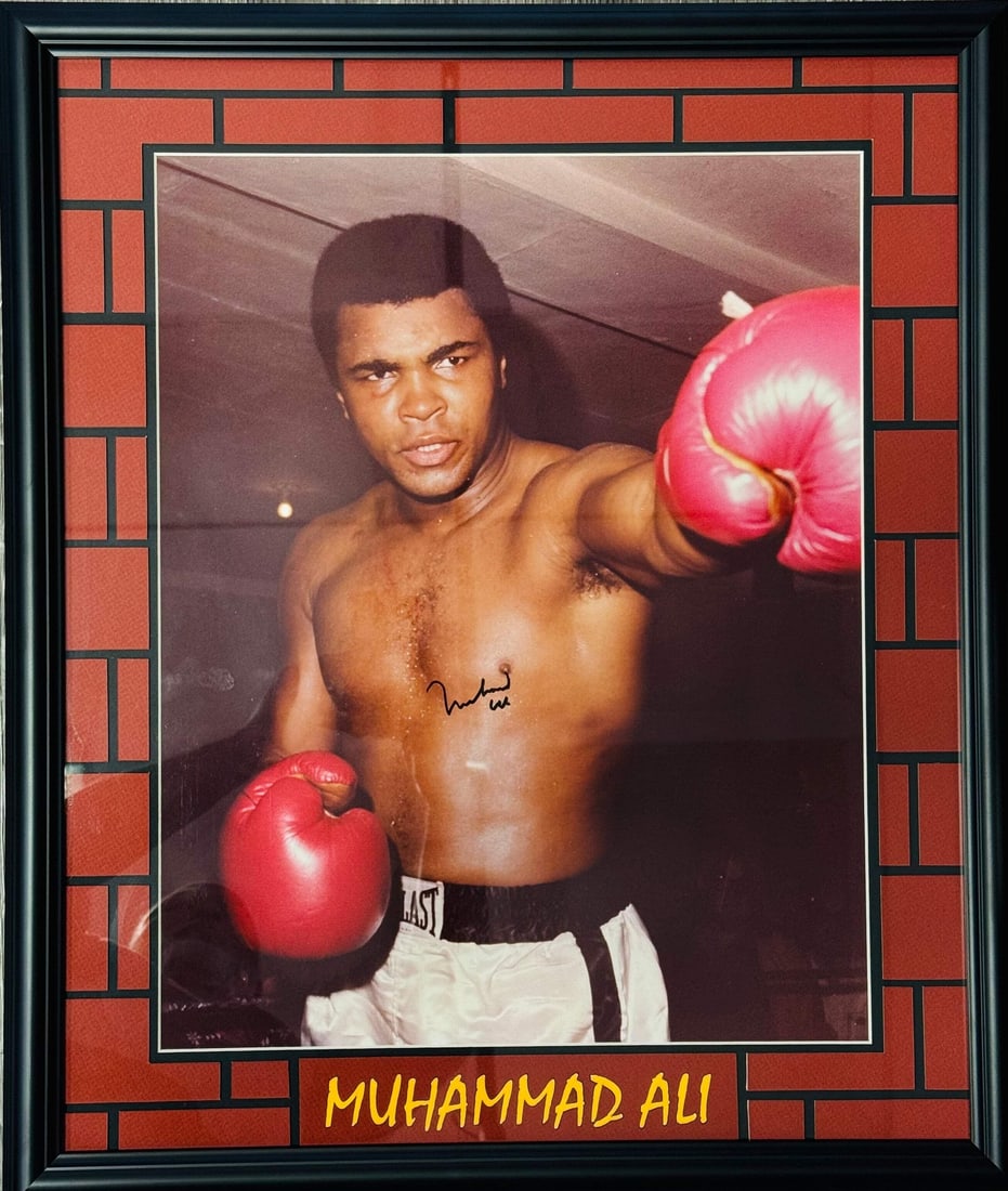Autographed Photo Framed 16x20 By Muhammad Ali (1 of 3)