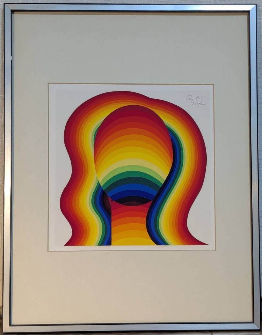 Ay-O Rainbow Silkscreen 1973 Signed ED 166/ 200 Framed Collectible Print: Ay-O Rainbow Silkscreen 1973 Signed ED 166/ 200 Framed Collectible Print Item Specifics: Brand: NO BRAND Provenance: NA Country: Japan Culture: NA California Prop 65 Warning: NA Product Disclaimer: Pl