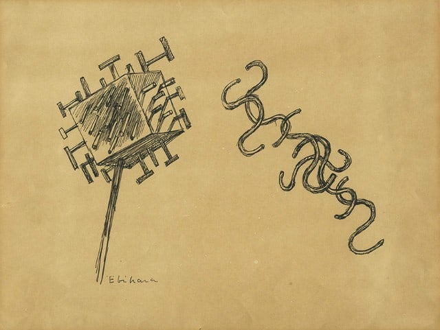 Kinosuke Ebihara Original Pen Sketch Drawing Japanese Modern Yoga Art: Kinosuke Ebihara Original Pen Sketch Drawing Japanese Modern Yoga Art Item Specifics: Artist: Kinosuke Ebihara Subject: Figurative Sketch Material: Paper and Ink Style: Japanese Year Of Production: 20