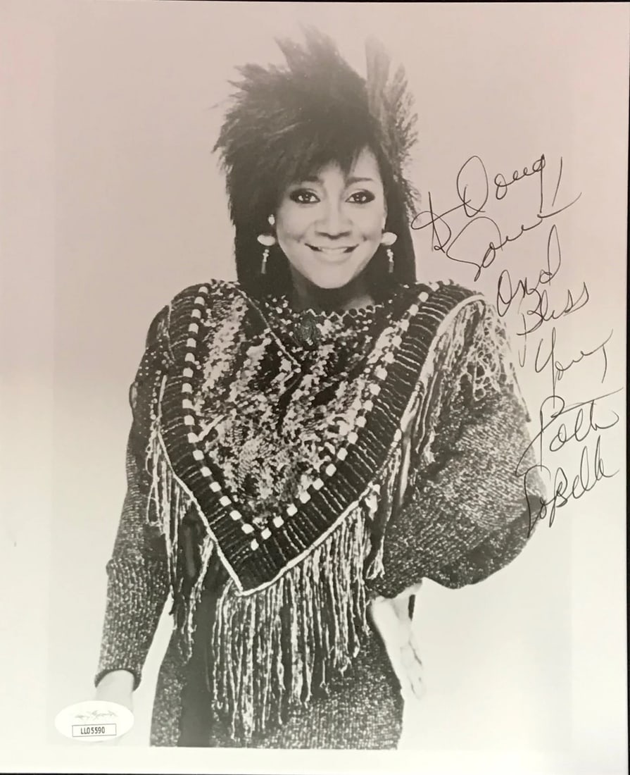 Patti La Belle Autographed Photo 8x10: Patti La Belle Autographed Photo 8x10 Item Specifics: Brand: James Spence Authentication (JSA) Patti La BelleAutographed 8x10 Photo Signed in black sharpie across the front of the photo with inscripti