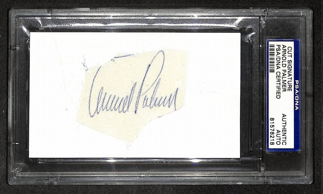 Palmer Signed Cut Signature Autographed Arnold Golf HOF PSA 210763 (1 of 2)