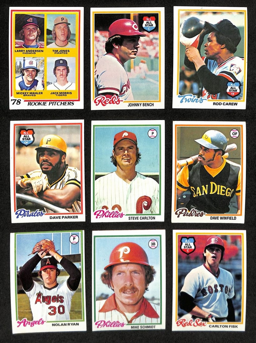 1978 Topps Baseball Complete Set (726) Murray RC, Ryan, Schmidt 194134: 1978 Topps Baseball Complete Set (726) Murray RC, Ryan, Schmidt 194134 Complete 1978 Topps Baseball set with 726 cards, featuring Murray RC, Ryan, and Schmidt. This collection offers a comprehensive l