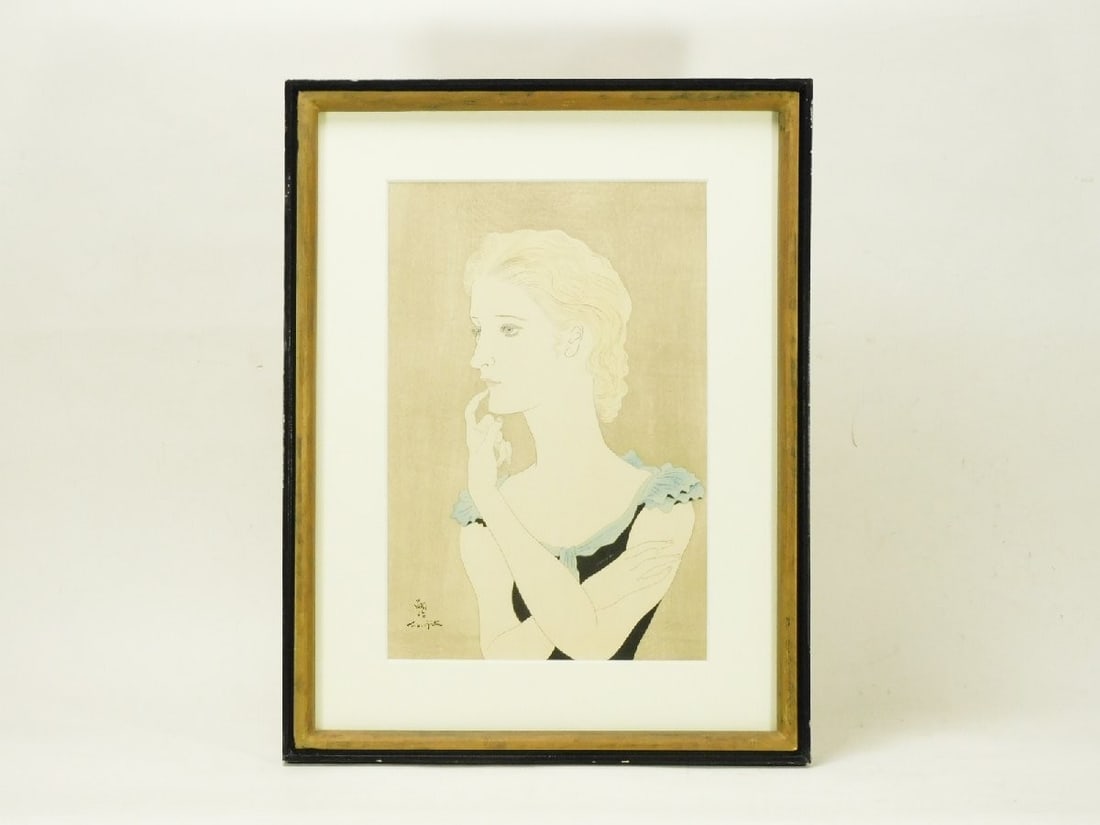 Fujita Tsuguharu French Woman Collectible Signed Artwork Framed: Fujita Tsuguharu French Woman Collectible Signed Artwork Framed Item Specifics: Artist: Tsuguharu Fujita (Leonard Foujita) Style: Japanese Material: Paper Ink Subject: Portrait of a Woman Product Disc